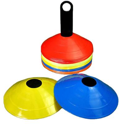 China Football Traning 20cm Diameter And PE Material Soccer Training Equipment Flat Disc Markers Football Cones for sale