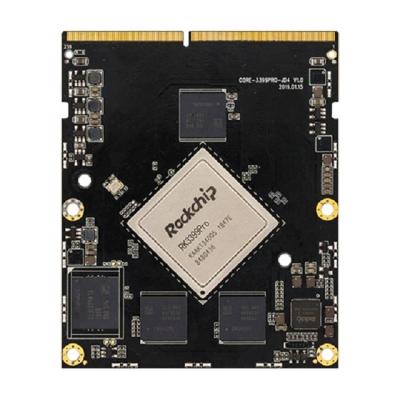 China Server/Workstation Rockchip RK RK3399Pro 6 Core Embedded Goldfinger Industrial Development Linux ARM rk AI npu Android Core Board Open Source for sale