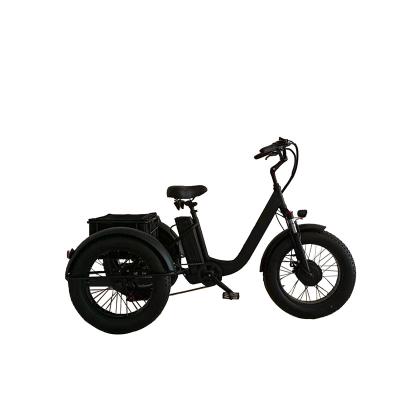 China Steel 48v 500w 750w 1000w Oh Fat Tire Front Drive Motor 10 Tire Lithium -19.2 Electric Cargo Tricycle for sale