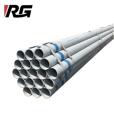 China Hot Dipped Round Liquid Pipe Tube Scaffolding Greenhouse Steel Pipe 4 Inch Pre Galvanized Steel Pipe Tube Gi Pipe for sale