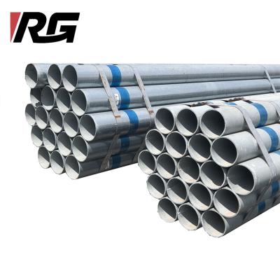 China Liquid Galvanized Steel Pipe Hot Dip GI Steel Pipe Pre Galvanized Steel Pipe Tube For Construction for sale