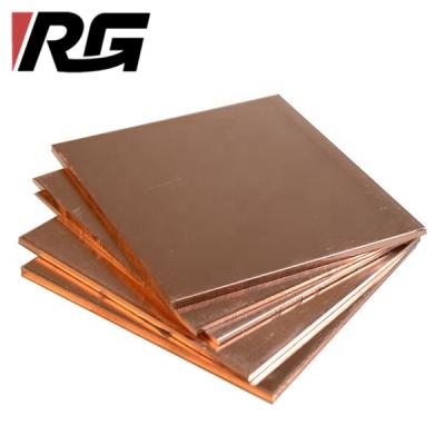 China Decoration Industry Jis C1100 Copper Plate Pure Copper Sheet Electroplate Copper Alloy Brass Wholesale Yellow H70 Red for sale