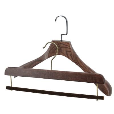 China Luxury Customized Wieszak Kids Coat Hanger Wooden Adult Suit IANGO Modern Antique Wooden Hangers Pants Hangers for sale