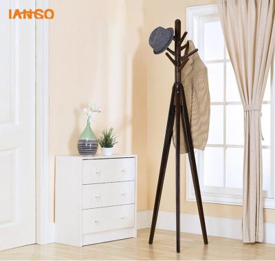 China Coat Rack Household Hanger Floor To Ceiling Hanger Solid Wood Luxury Hanger for sale