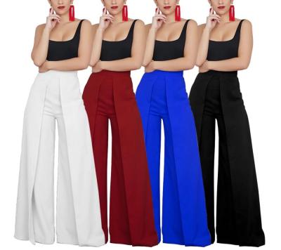 China Loose Solid Color 2021 Long Lasting Casual Wear Women Pants Lady Women's Long Pants for sale