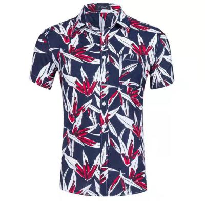 China Wholesale Anti Wrinkle Summer Short Sleeve Shirt Men Custom Printed Hawaiian Mens Shirt for sale