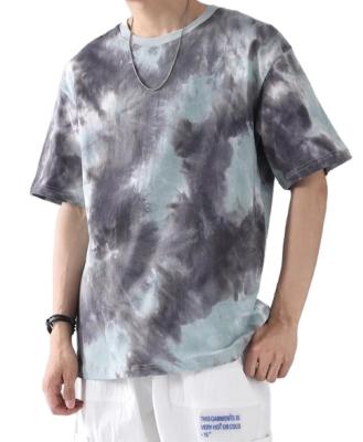 China Pine Breathable Cotton Breathable Cotton Trend Tie Dye T-shirt Youth Jacket for sale