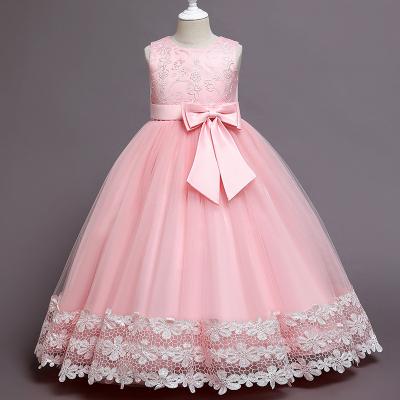 China Washable Children's Dress Princess Dress Piano Performance Bridesmaid Host Party Long Dress for sale