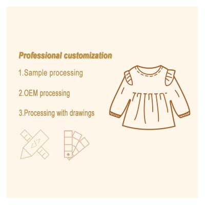 China Breathable Toddler Girls Halloween Pumpkin Print Pattern Print Blouse Kids Upper Clothes Customization for sale