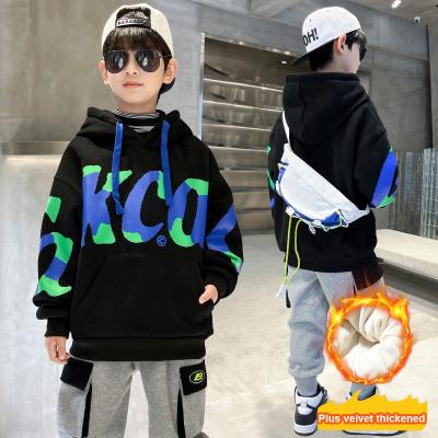 China Wholesale Autumn Boys long sleeve breathable spring sleeve letter print hoodie clothing for teens customized for sale