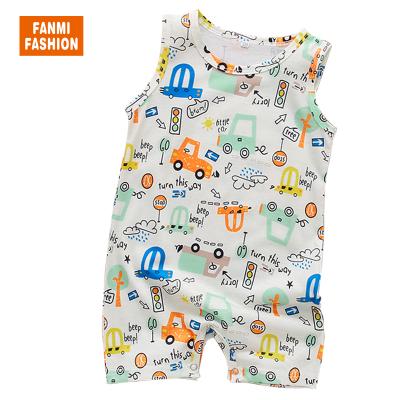 China Kids Summer Clothing Set Toddler Clothes Kids Pajamas Baby Romper Cartoon Pattern Printing Children Set Clothes for sale