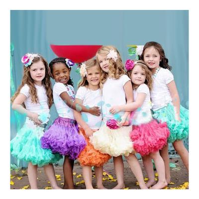 China European American Anti-wrinkle puff girl skirt gauze skirt short princess children mesh yarn baby skirt for sale