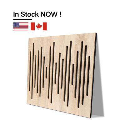 China Modern minimalism Olanglab PET sound absorbing sound blocking soundproof wood acoustic panels wall decor bass trap sound proof foam insulation for sale