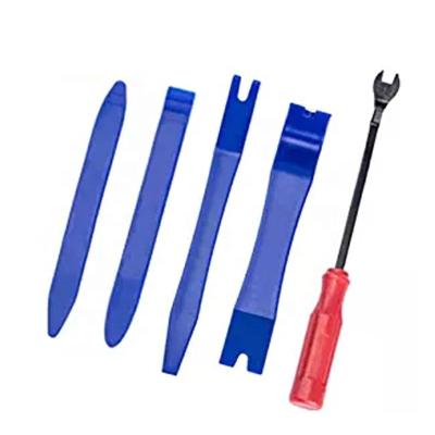 China Durable universal size Nylon auto clip 5 pcs removal tool kit blue color car parts for sale