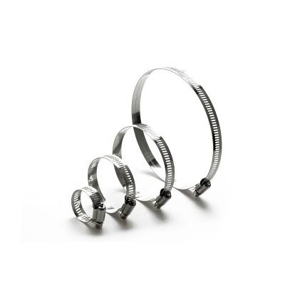 China Durable High Quality adjustable American type hose clamp  201 304 stainless steel for pipe connected for sale