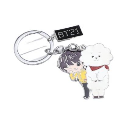 China Cute 3D Key Chain High Quality Soft Rubber Silicone Toy Europe Cartoon PVC Key Chain for sale