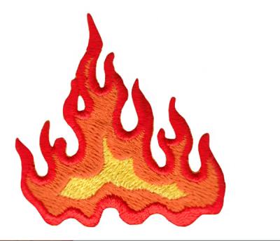 China 3D Customized Flame Embroidery Patch 2022 New Cartoon Sequin Self Adhesive Patches for sale