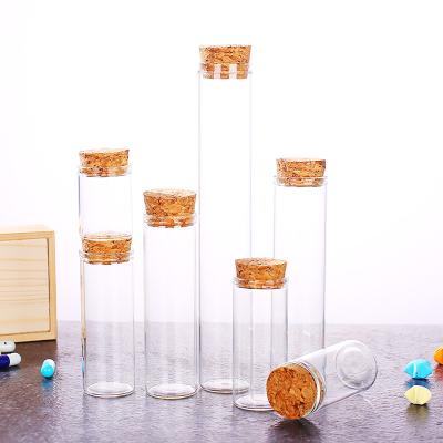 China 2023 New Products Customized Medicine Logo Glass Tube Bottle With High Quality Cork For Organic Herbs for sale