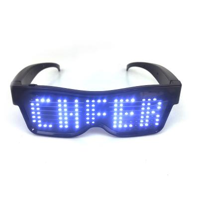 China LED Glass Atmosphere Concert Masquerade Eyewear Bar Party Celebrity Festival Plastic Net Luminous Technology Dynamic Cheer Celebration for sale