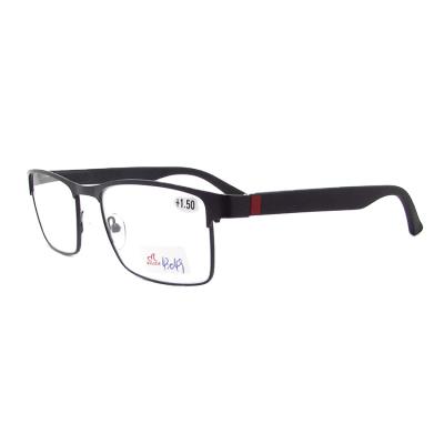 China Optical/Reading Glass Frame Men Style Full Rim Optical Myopia Glasses Sight Metal Presbyopic Glasses Stainless Steel Diopters for sale