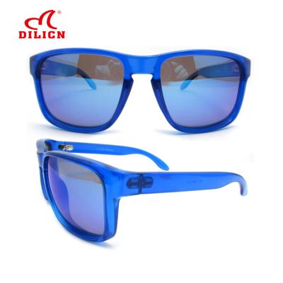 China Fashion Sunglasses High Quality Blue Frame TR90 Blue Sunglasses Discount Cheap Retro Sunglasses for sale