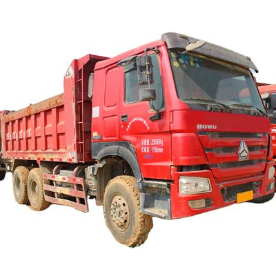 Κίνα 10 Tyres Used Tipper Truck 340hp Howo Diesel 6x4 Dump Urban construction muck transportation προς πώληση