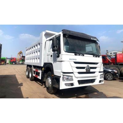 China Used 6x4 371hp Manual Wheel Dump Truck Sinotruk Howo Used Truck To Africa zu verkaufen