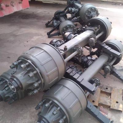 China Sinotruk Howo Heavy Duty Double Axles Single Semi Trailer Parts FUWA BPW Truck Trailer Axle for sale