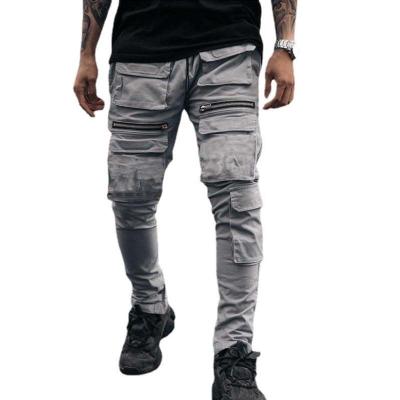 China Anti-Wrinkle Sweatpants Running Men's Slim Cargo Pants Casual Gym Fitness Pants for sale