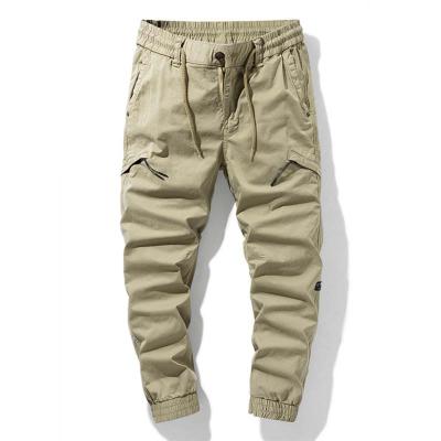 China 2021 Anti-wrinkle men's casual pants spring and autumn new fashion pure cotton multi-pocket cargo pants for sale