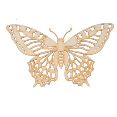 China Perfect Eco-friendly Craft Animals Artwork Wooden Butterfly for sale