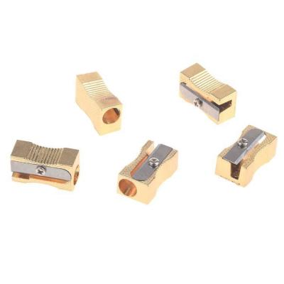 China Mini Professional Mold Design For Kids Mini / Funny Novelty Gold Metal Pencil Sharpener for sale