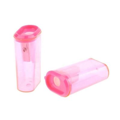 China Pink/Blue/Yellow/Plum Price Mini Competitive Price Carbon Steel Long Tube Plastic Electric Pencil Sharpener for sale