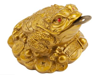 China Europe Feng Shui Money Frog Lucky Money Toad Decorations Ideal For Attracting Wealth for sale