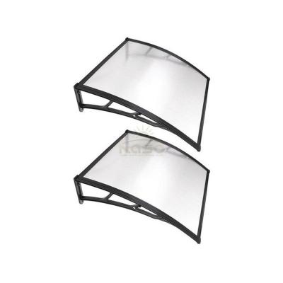 China Doors Stainless Steel Canopy Outdoor Rain Shelter Window Tent Plastic Free Mounting Ceiling Bracket Small for sale