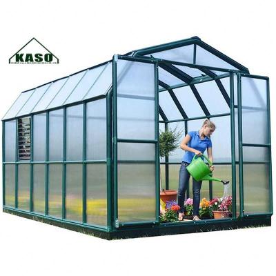 China 12 X 12 Ft Orangerie House Easily Assembled Luxury Greenhouse Types Glass Room for sale