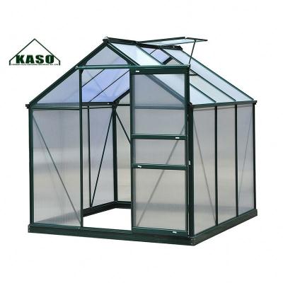 China Easily Assembled 4mm 10mm Garden PC Sheet Panels Green House Prices Kit Hobby Plastic Polycarbonate Greenhouses for sale