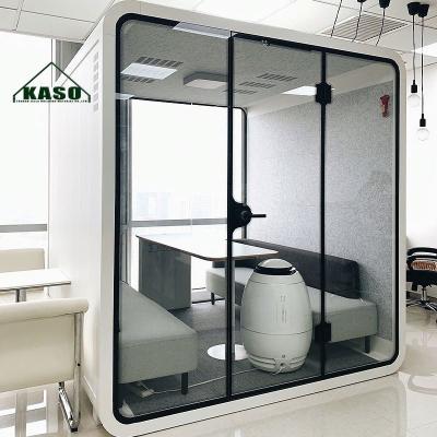 China Modern Tiny Luxury Office Meeting Room Container Container House Cabinet Soundproof Pod for sale