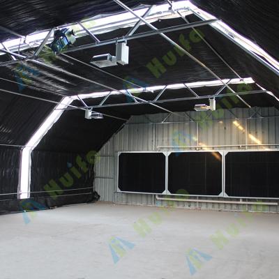 China 30 x 100 Ft Special Medical Growing Light Greenhouse Auto Deprivation Light Blackout Departments Greenhouse Hemp for sale