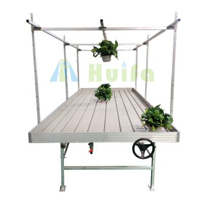 China Fruits Flowers Hydroponics Vegetable Greenhouse Grow To Stretch System Ebb And Flow Grow Rolling Greenhouse Rolling Bench for sale