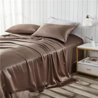 China 100% Custom Luxury Anti-Static Comfort Sheets Mulberry Silk Bedding Set for sale