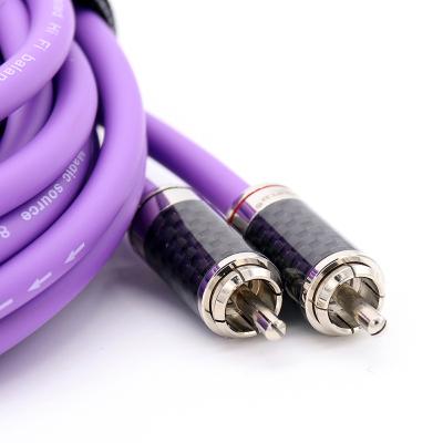 China 2RCA Car Male to 2 RCA Male Stereo Audio Cable Gold Plated for Home Theater, TV, Game Consoles, Hi-Fi Systems for sale