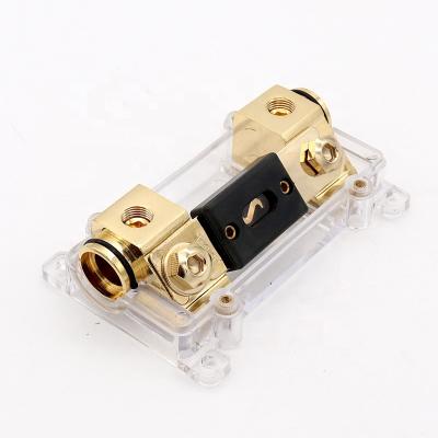 China Automotive In-Line A.W.G. Fuse Holder Copper Rack 0/2/4 Gauge Stock Fuse ANL With 100 Amp ANL Fuse for sale