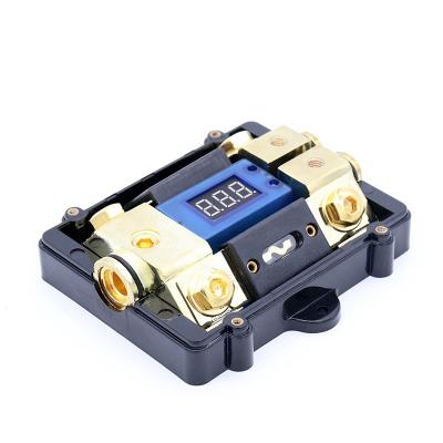 China Built-in A.W.G. fuse holder Auto 0/2/4 Gauge ANL With 100Amp Fuse Block Holder 2 Way With LED Display for sale