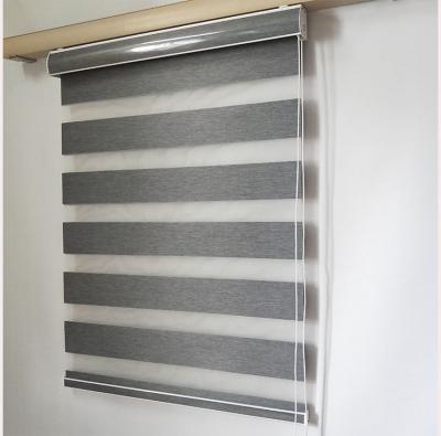 China Venetian Direct High Quality Pleasant Day& Night Design Manufacturer Manual Roll Curtain Zebra Blinds for sale