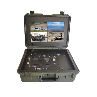 China 4 Channels COFDM HD 1080P Wireless UAV UGV Video Receiver For Outdoor Real Time Communication KP-DRB04 for sale