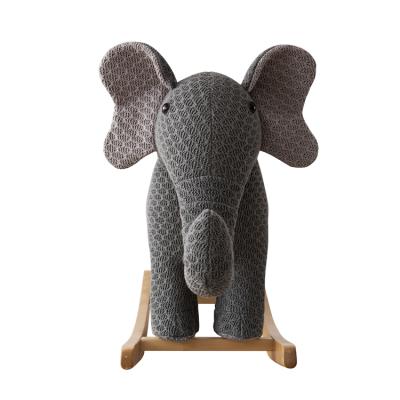 China Ride On Toy Wooden Frame Elephant Ride On Kids Rocking Animal Toy For Baby for sale