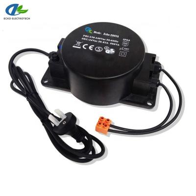 China Thermal switch or overcurrent protection pool transformer 220v to 12v for sale