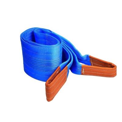 China Lifting goods wholesale flat polyester belt webbing lifting sling for sale