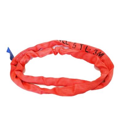 China Soft High Tenacity 100% Polyester 5T Textile Sling Webbing Endless Round Sling for sale